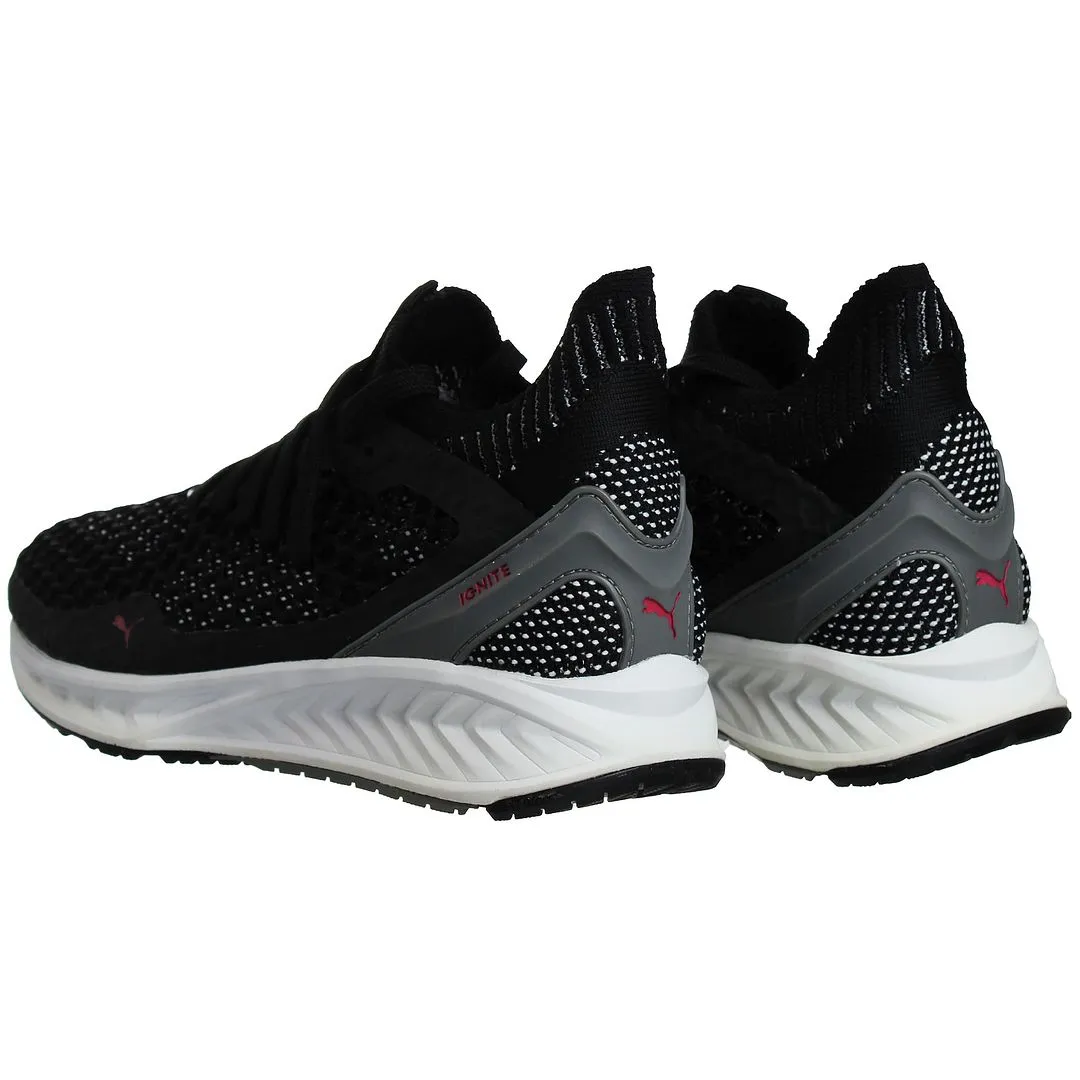 Puma Ignite Netfit Womens Black Running Trainers