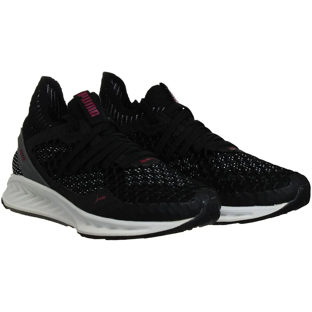 Puma Ignite Netfit Womens Black Running Trainers