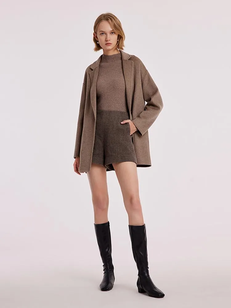 Pure Cashmere Mid-Length Women Coat