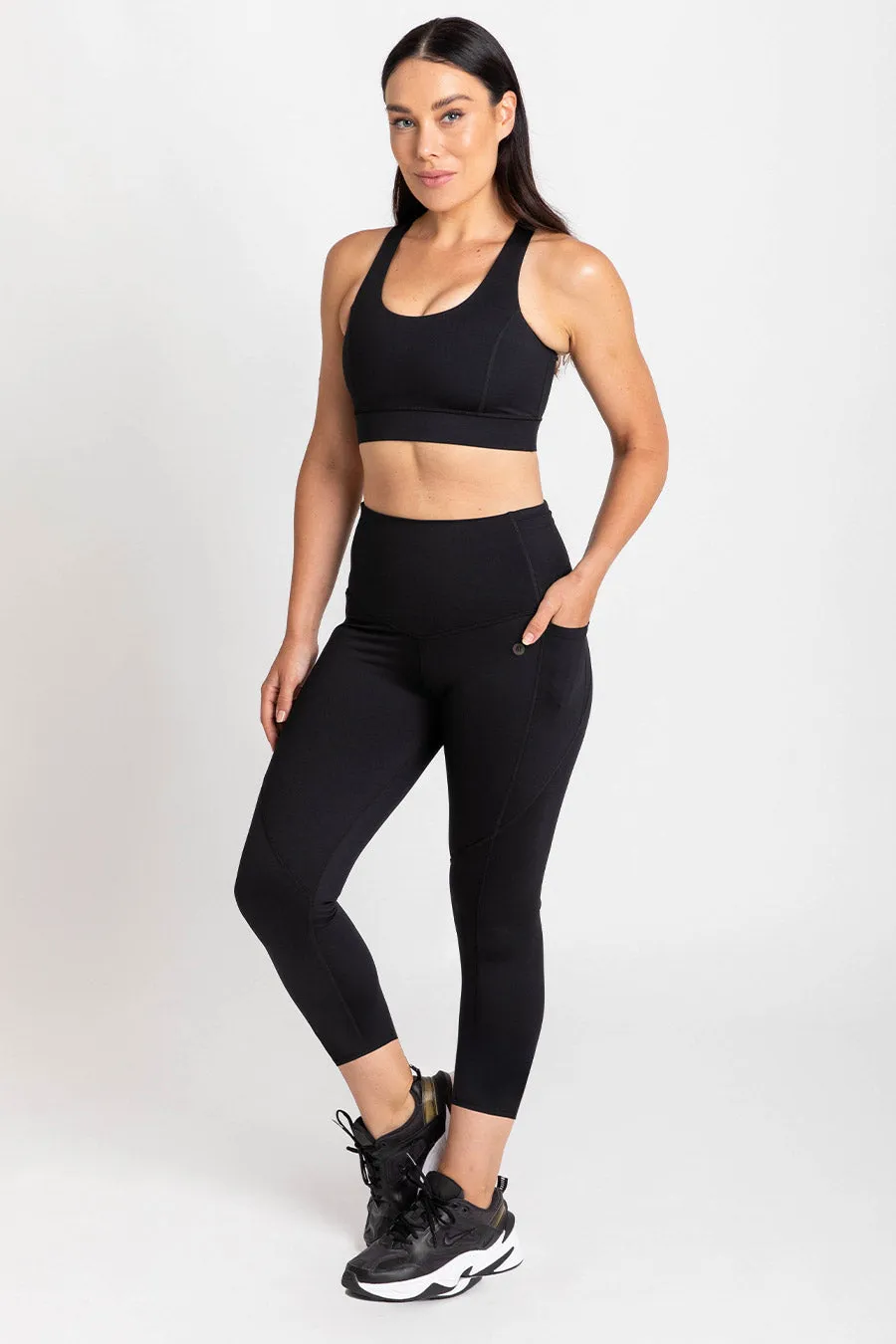 Running 7/8 Length Tight - Black