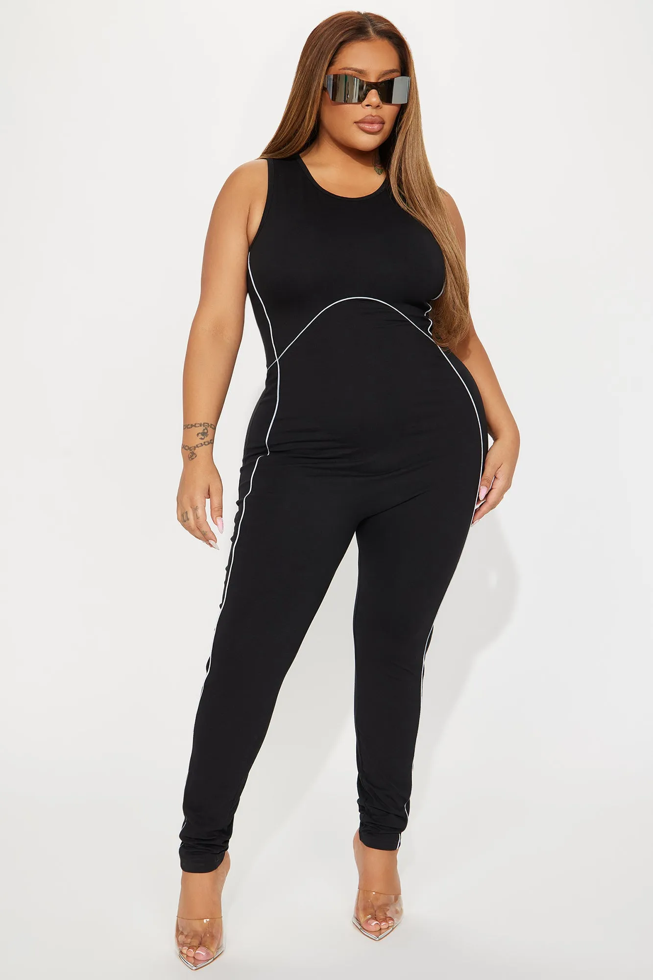 Running Through My Mind Jumpsuit - Black