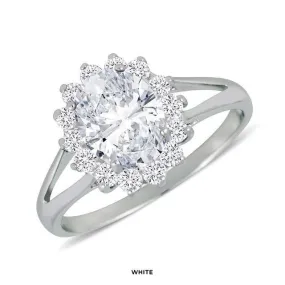 Size 7 Elegant Cluster Ring