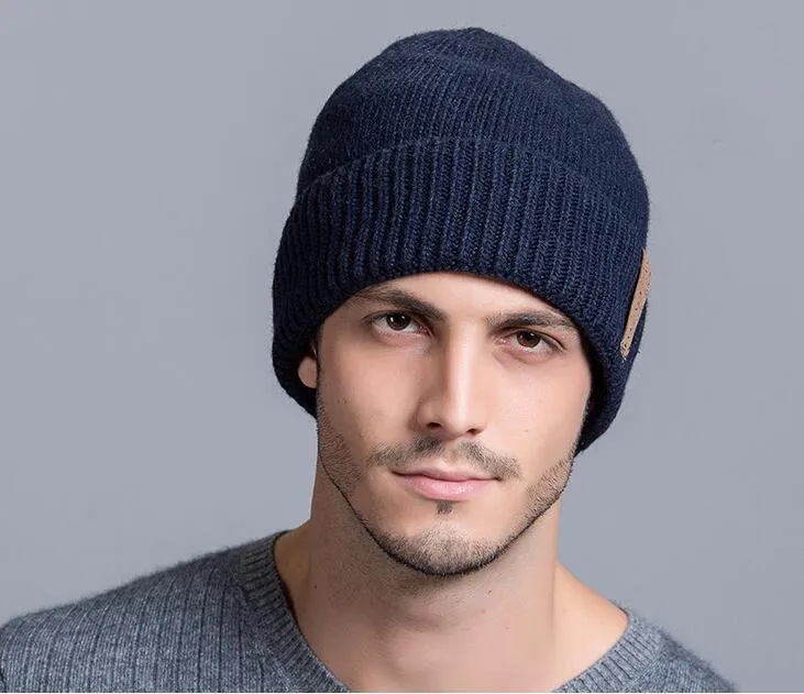 Slouchy Knit Beanie for Men