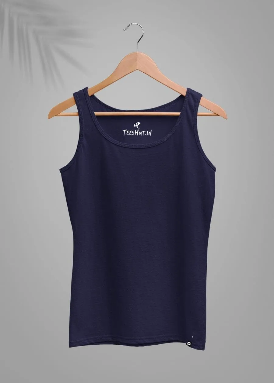 Solid Women Tank Top - Classic Navy