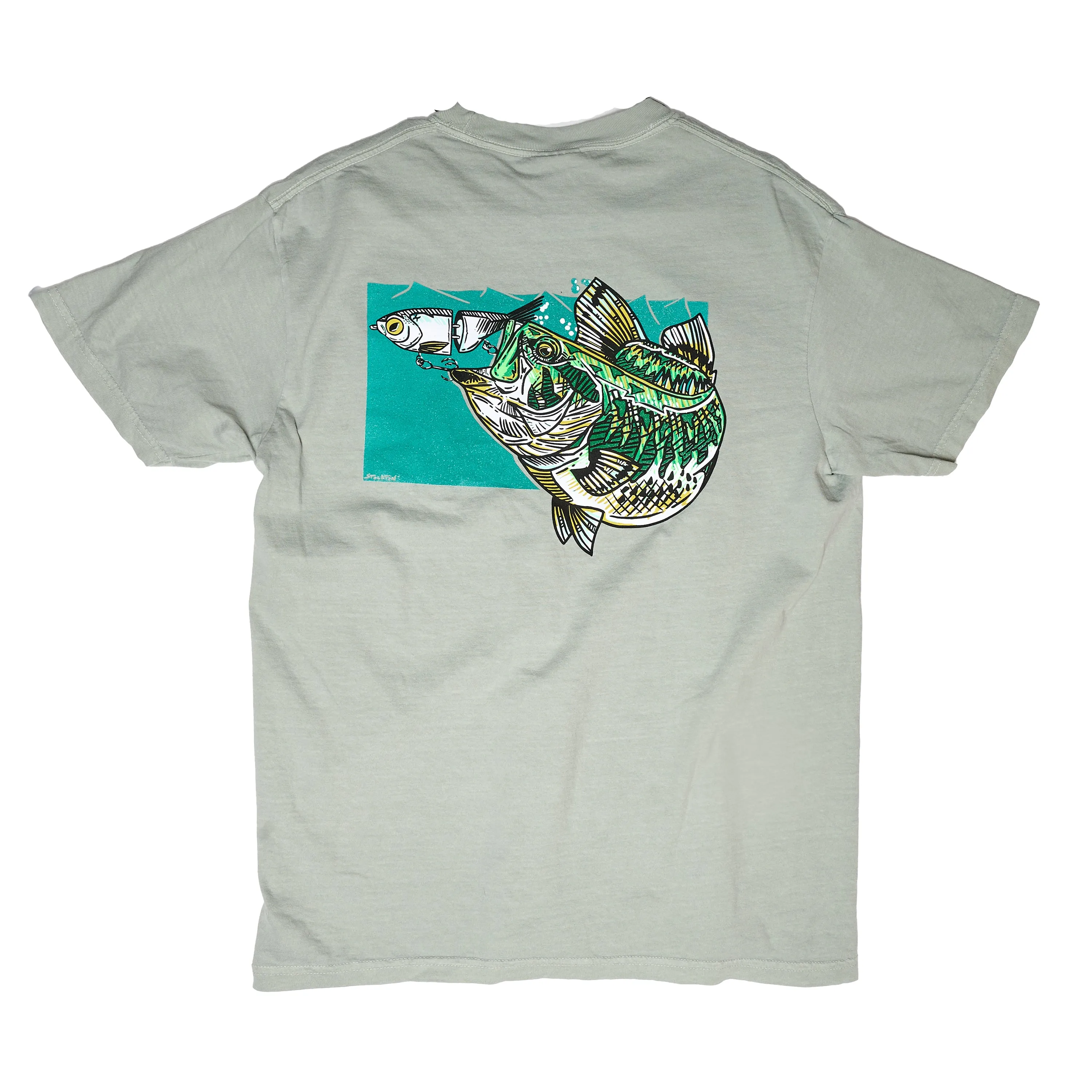 SPRO CHAD POCKET TEE FADED GREEN