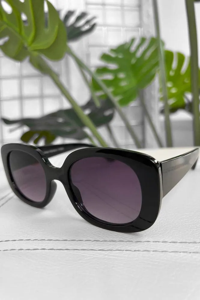 Squoval Frame Classic Sunglasses