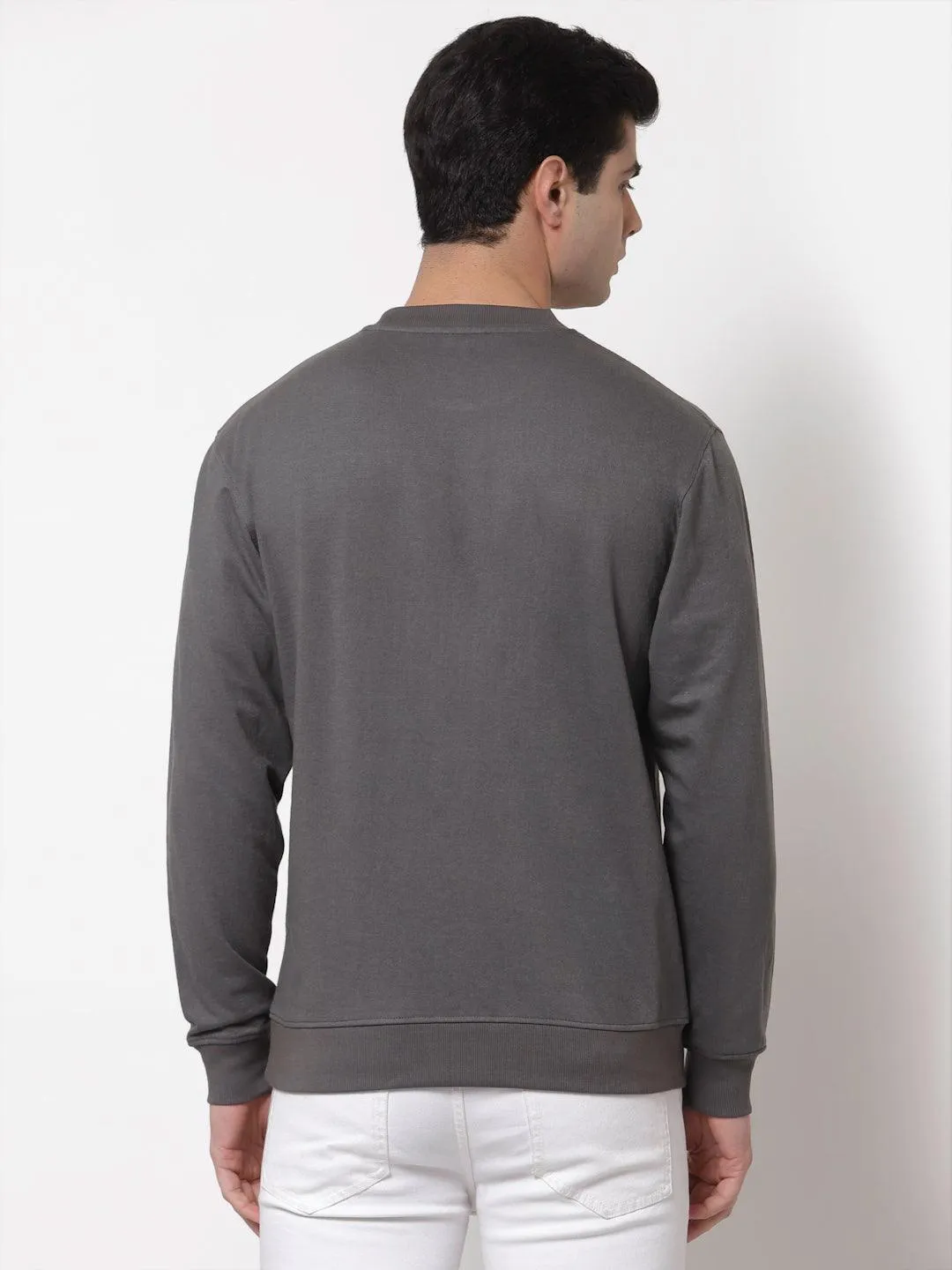 Style Quotient Men Grey Sweatshirt