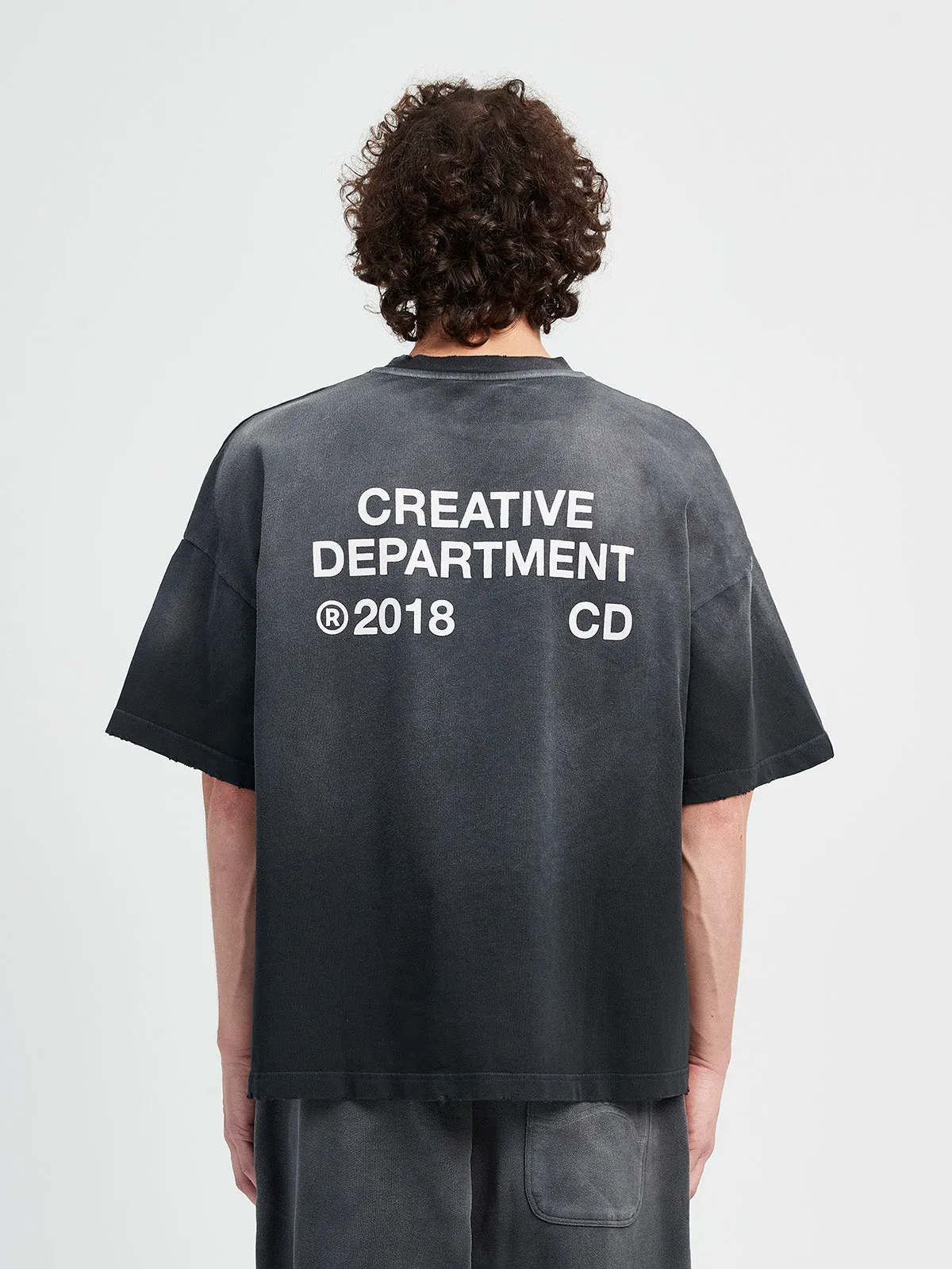 T-SHIRT CREATIVE DEPT - FADED BLACK