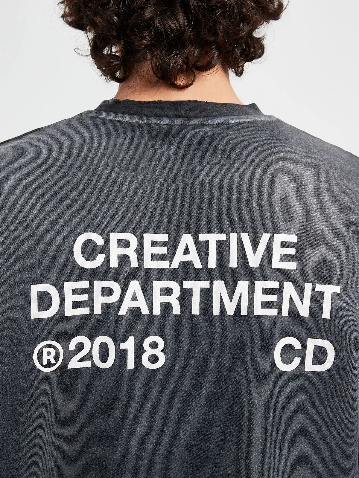 T-SHIRT CREATIVE DEPT - FADED BLACK