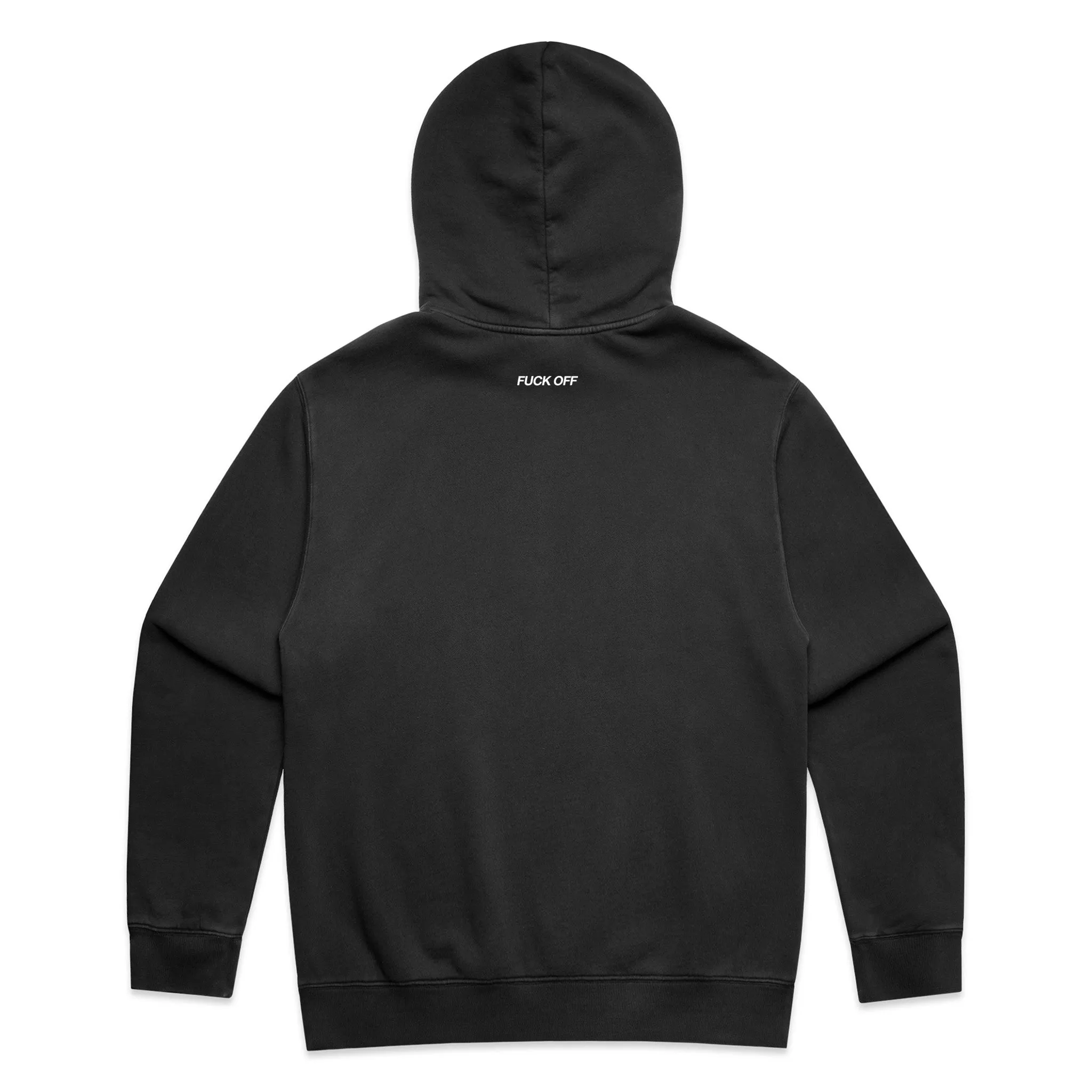 Teaspxxn Originals FUCK OFF [ unisex hoody ] Faded Black