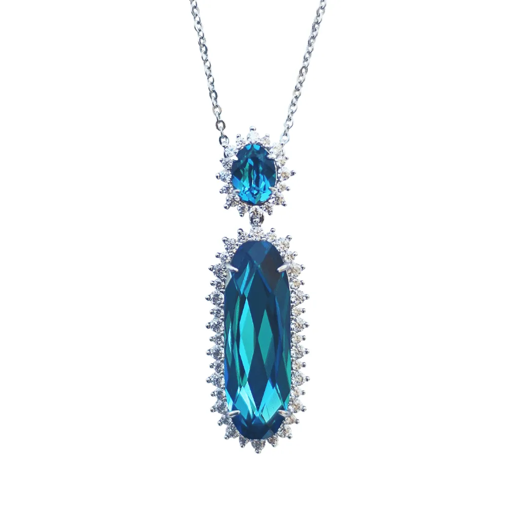 The Elegant Aquamarine Crystal Necklace