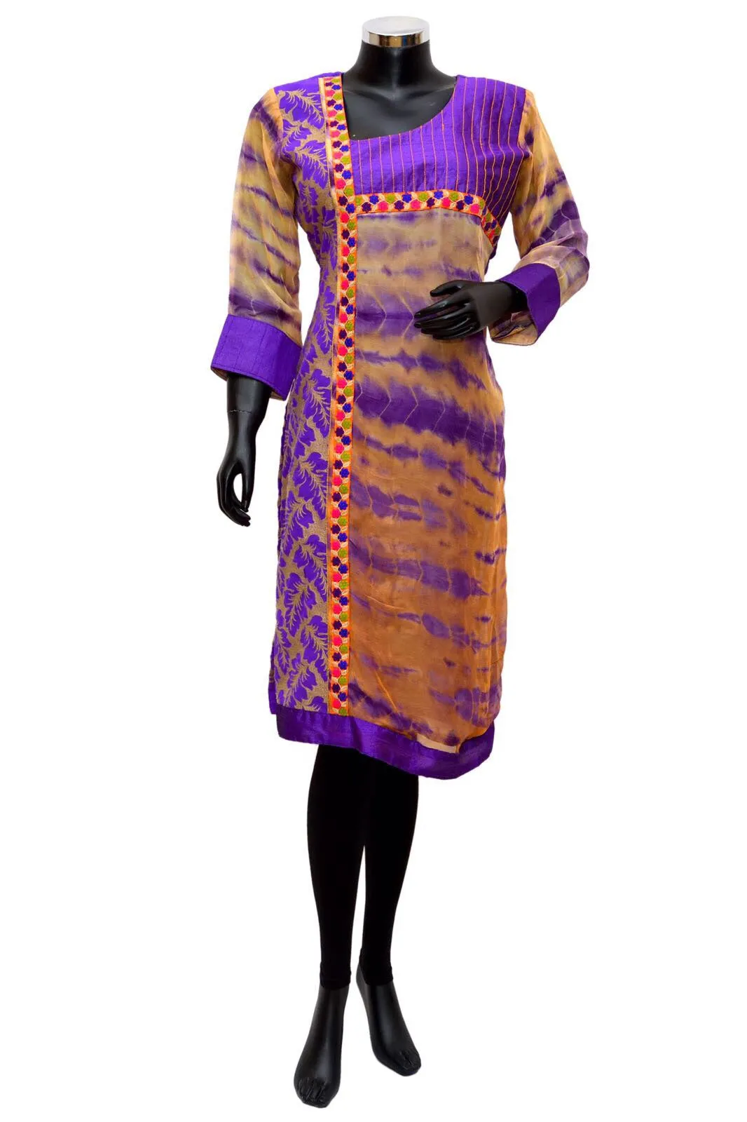 Tie dye embroidered kurta #fdn833-171