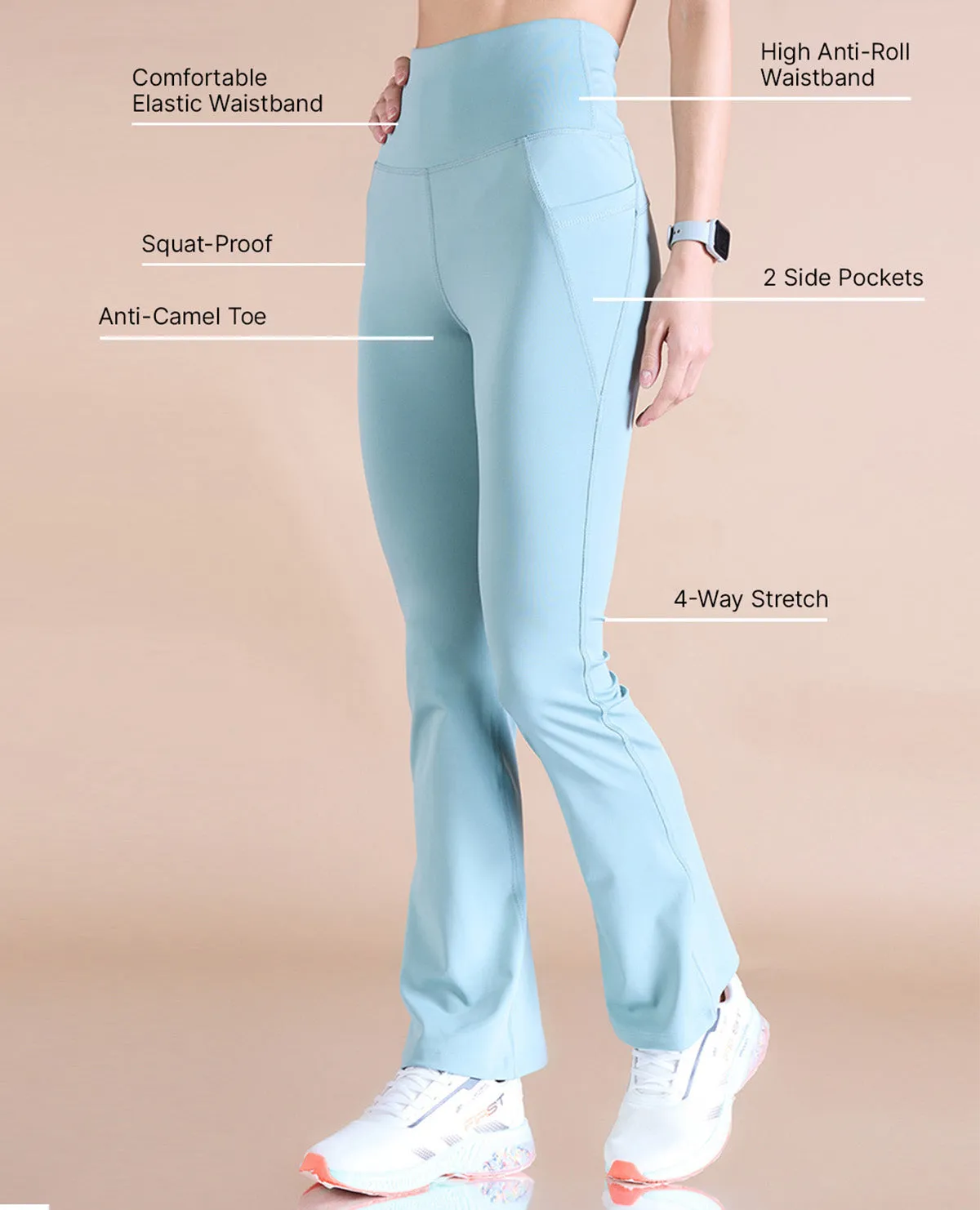 Women Stretchable Flared Pants